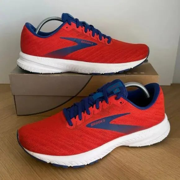 Brooks Launch 7 Orange/Blue Men Running Sneakers - SZ 11 - Picture 6 of 10